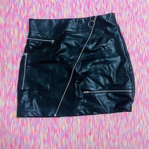 Leather Mini Skirt